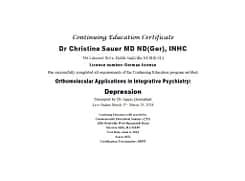 orthomolecular therapy of depression courseweb Orthomolecular Therapy of Depression